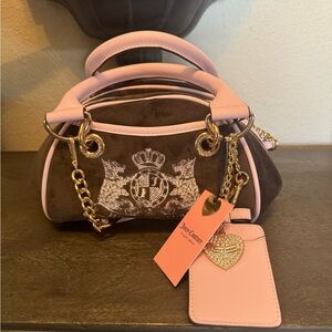NWT Juicy Couture Classic Scottie Dogs Satchel with Wallet